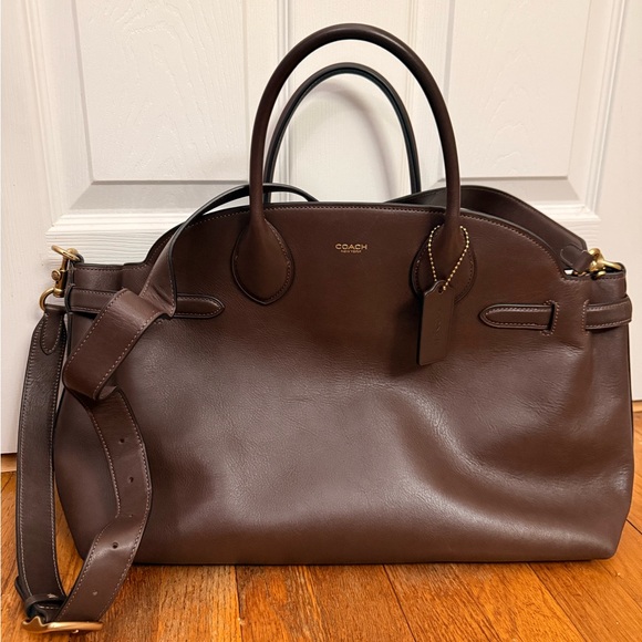 Coach Soft Empire Carryall 40 Brass/Maple - Picture 9 of 10